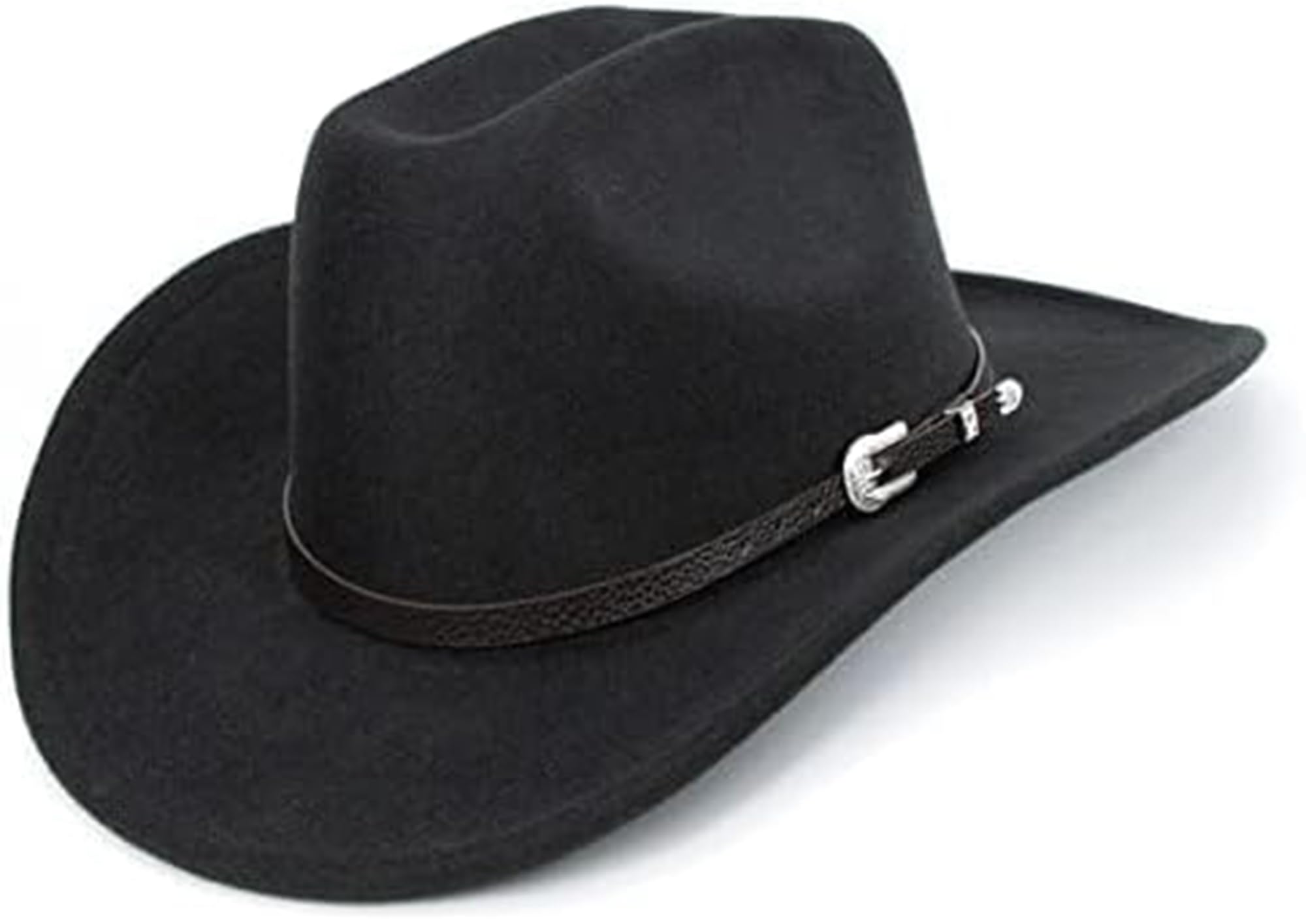 Western Cowboy Hat for Men Women Classic Roll Up Fedora Hat with Buckle Belt
| Men Women Classic Roll Up Fedora Hat wit