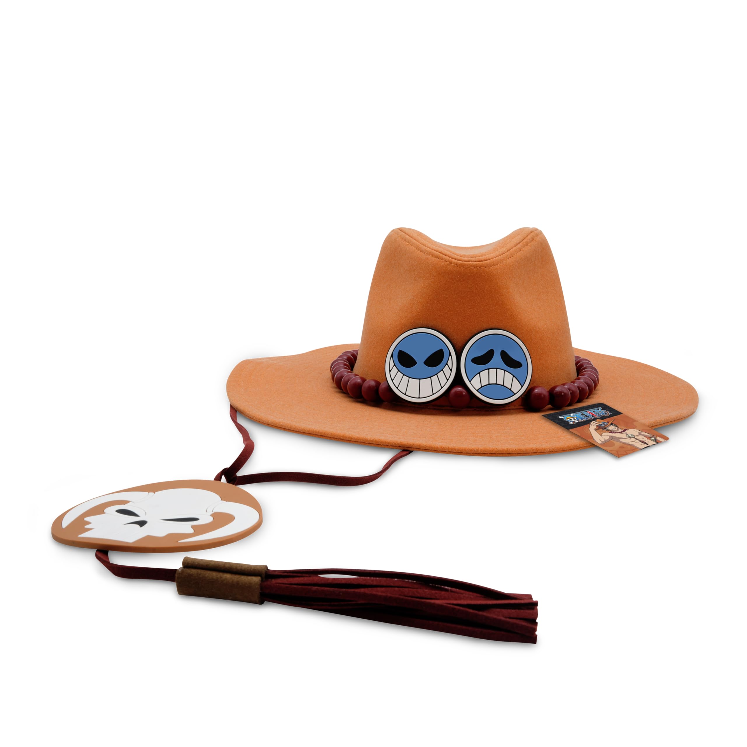 ABYSTYLE One Piece Portgas D. Ace Replica Hat for Adults in Brown Large